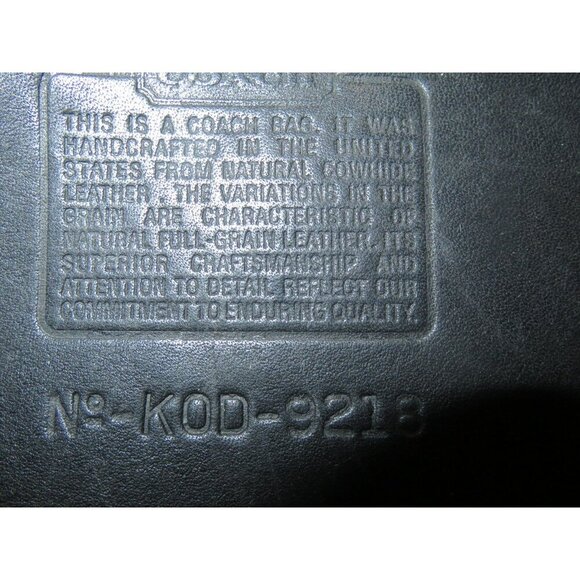 Coach Vintage Legacy 9218 Classic Black Perforated Leather Hobo Satchel Handbag - Picture 10 of 12